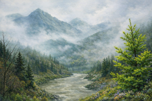 Oil Painting Landscape Course in North Vancouver | Learn to Paint Fog with Oils